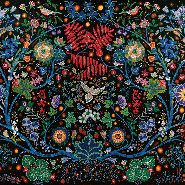 TVO_Arts_Wisdom of the Universe_Christ Belcourt Painting named Wisdom of the Universe by Christi Belcourt.